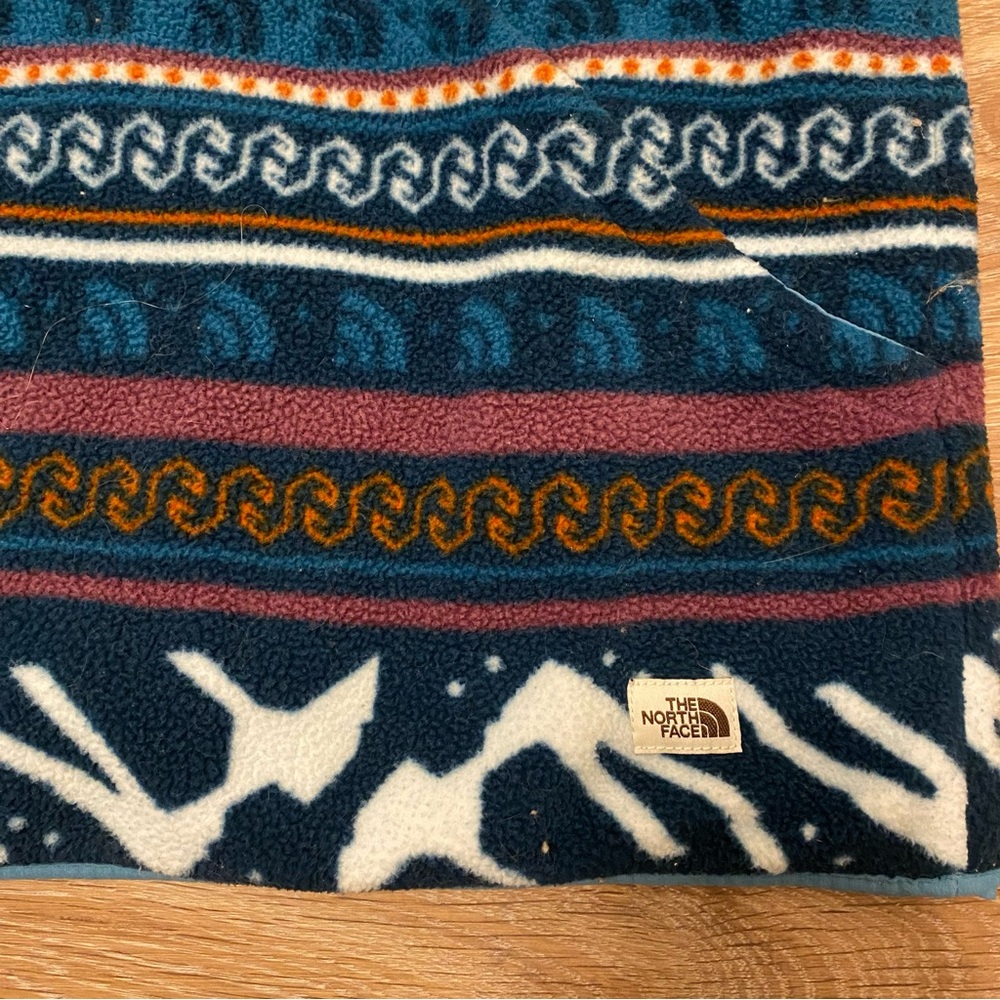 North Face Carbondale Fleece 1/4 Snap Button Jacket Men’s Medium Aztec Monterey - Picture 4 of 7